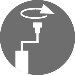 Kloķvārpsta augšpusē